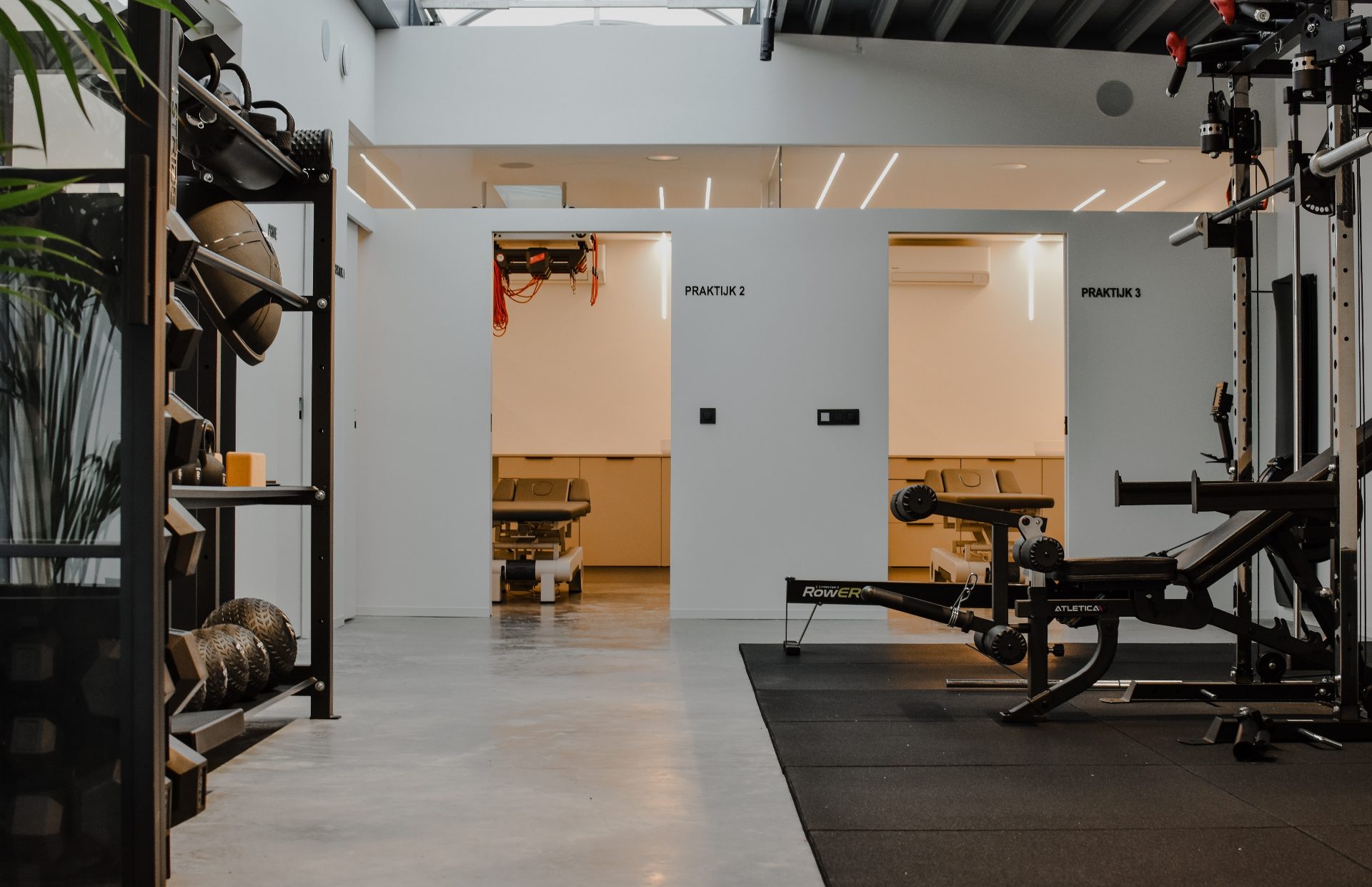 Interieur van kinesitherapiepraktijk RESET in Brugge
